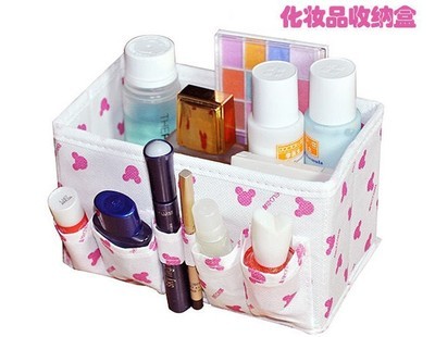 【熱銷 桌面收納盒 收納盒批發(fā) 可折疊化妝品收納盒】價格,廠家,圖片,收納箱、收納盒,浙江匯集箱包-